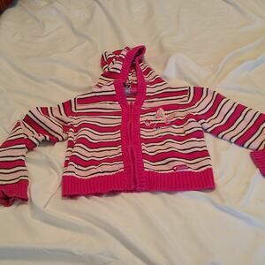 Skechers pink striped girl toddler sweat size 5
